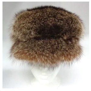 🇨🇦 FABULOUS NATURAL RACCOON FUR CAP/HAT - EVC